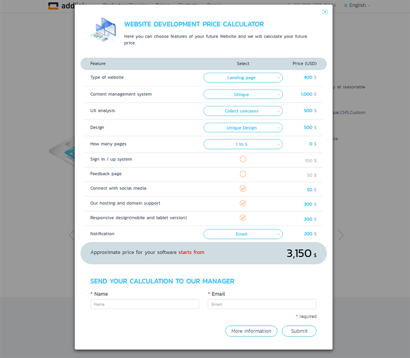 Online calculator