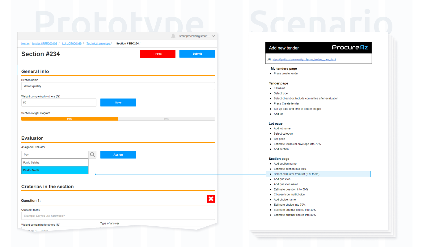 Interactive prototypes